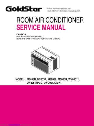 Goldstar Air Conditioner Service Manual 10