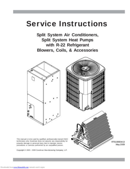 Goodman Air Conditioner Service Manual 18