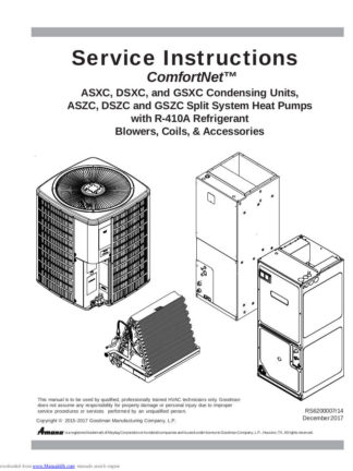 Goodman Air Conditioner Service Manual 19