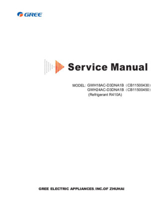 Gree Air Conditioner Service Manual 10