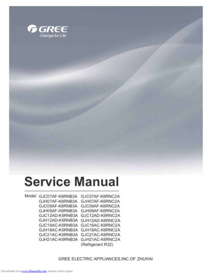 Gree Air Conditioner Service Manual 34