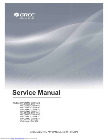 Gree Air Conditioner Service Manual 61
