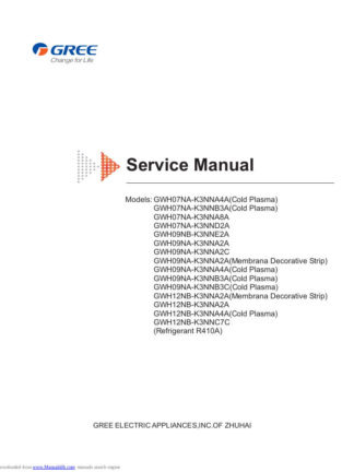 Gree Air Conditioner Service Manual 70