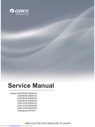 Gree Air Conditioner Service Manual 85