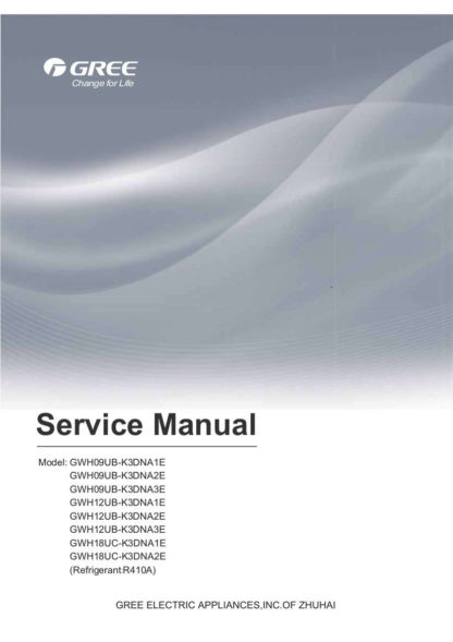 Gree Air Conditioner Service Manual 86