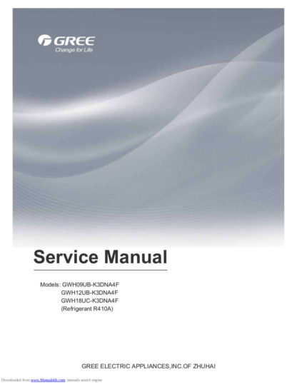 Gree Air Conditioner Service Manual 87