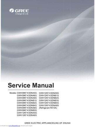 Gree Air Conditioner Service Manual 89