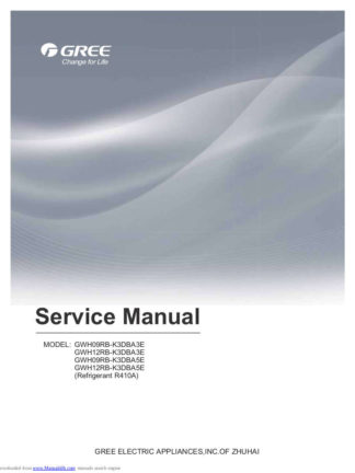 Gree Air Conditioner Service Manual 90