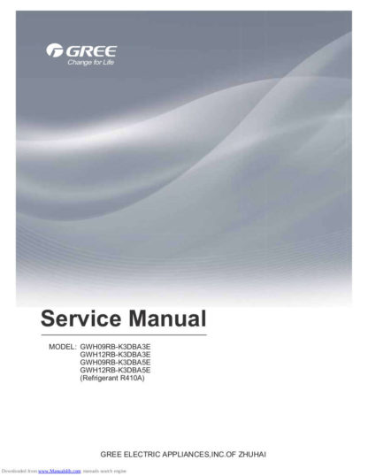 Gree Air Conditioner Service Manual 90