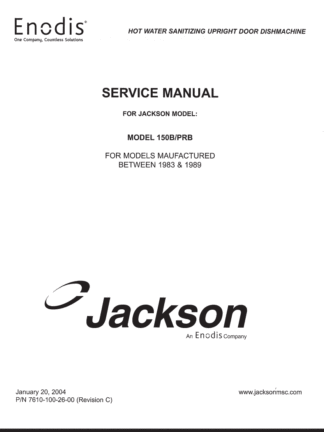 Jackson Dishwasher Service Manual 04