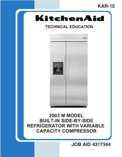 KitchenAid Refrigerator Service Manual 03