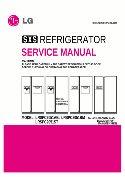 LG Refrigerator Service Manual 28