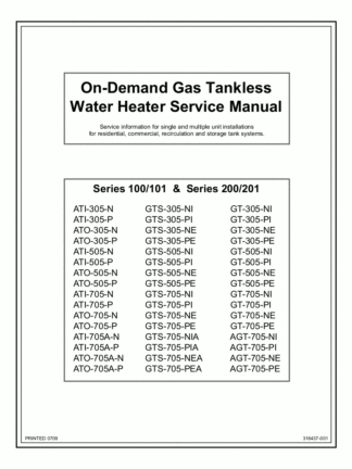 A.O. Smith Tankless Water Heater Service Manual 03
