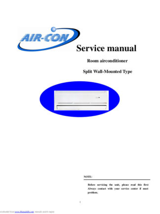 Air-Con Air Conditioner Service Manual 01