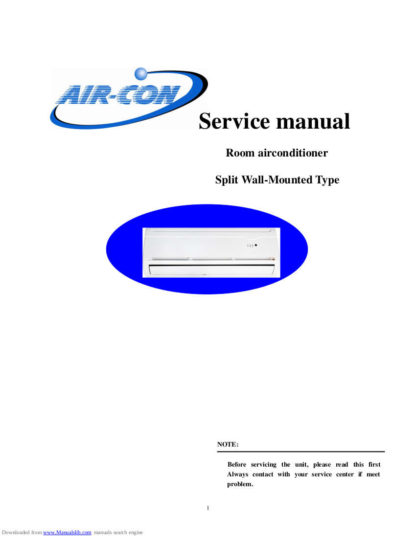 Air-Con Air Conditioner Service Manual 01