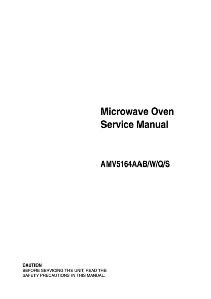 Amana Microwave Oven Service Manual 05