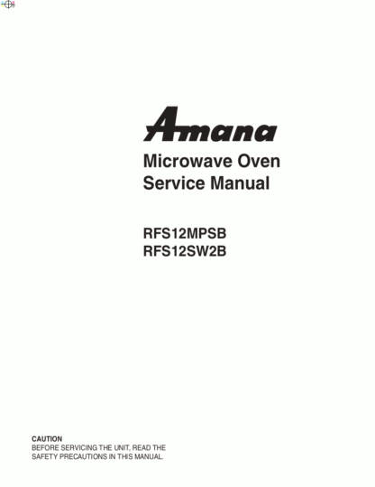 Amana Microwave Oven Service Manual 09