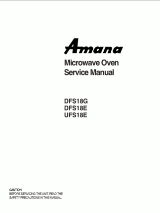 Amana Microwave Oven Service Manual 22