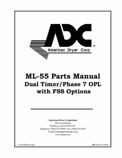 American Dryer Corp Parts Manual 10