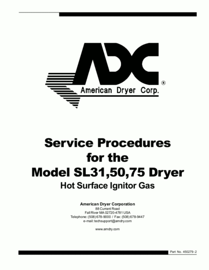 American Dryer Corp Service Manual 01