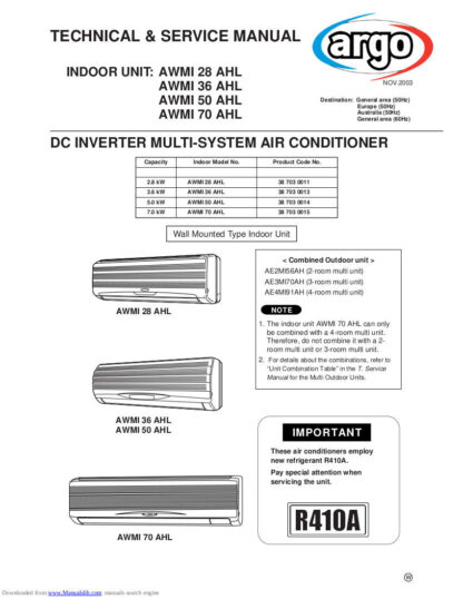 Argo Air Conditioner Service Manual 38