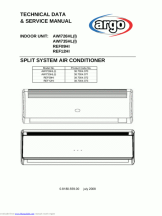 Argo Air Conditioner Service Manual 41