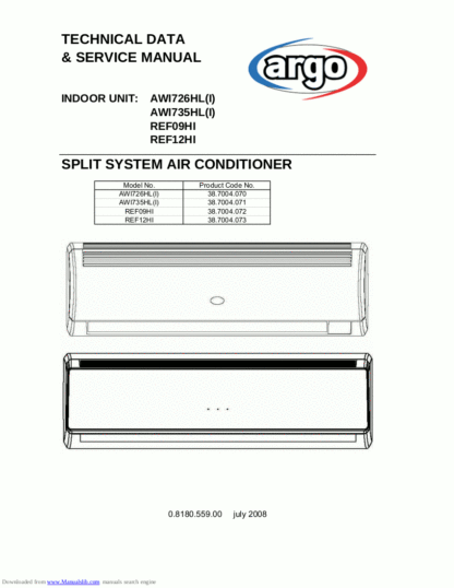 Argo Air Conditioner Service Manual 41