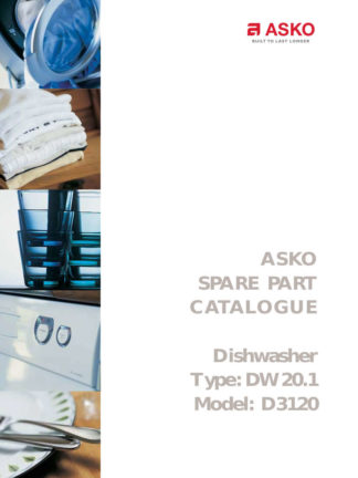 Asko Dishwasher Parts Manual 03