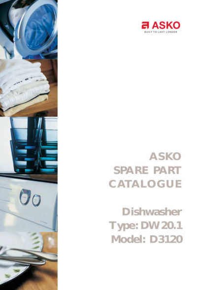 Asko Dishwasher Parts Manual 03