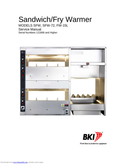 BKI Food Warmer Service Manual 12