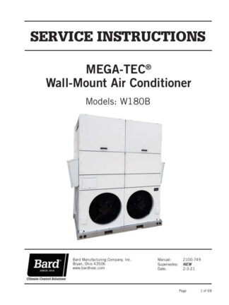 Bard Air Conditioner Service Manual 15