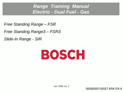 Bosch Food Warmer Service Manual 03