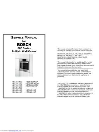 Bosch Food Warmer Service Manual 05