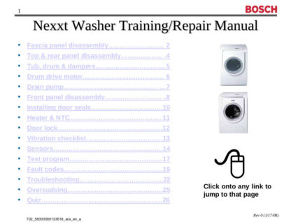 Bosch Washer Service Manual 02