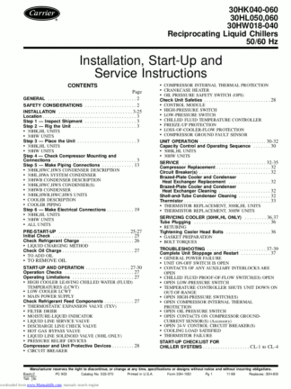 Carrier Air Conditioner Service Manual 115