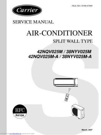 Carrier Air Conditioner Service Manual 117a