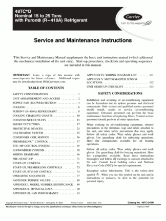 Carrier Furnace Service Manual 03