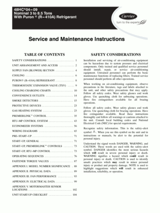 Carrier Furnace Service Manual 04