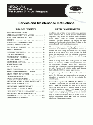Carrier Furnace Service Manual 05