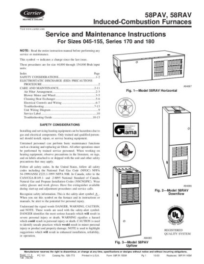 Carrier Heater Service Manual 10