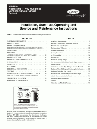 Carrier Heater Service Manual 12
