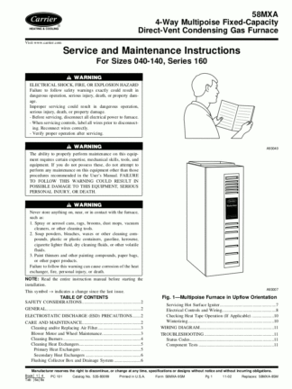 Carrier Heater Service Manual 23