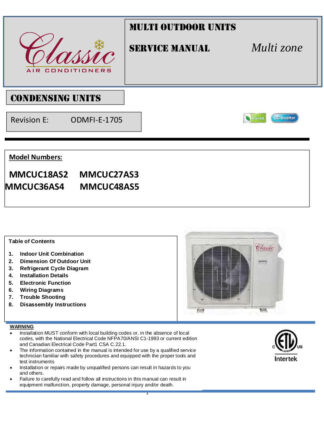 Classic Air Conditioner Service Manaul 02