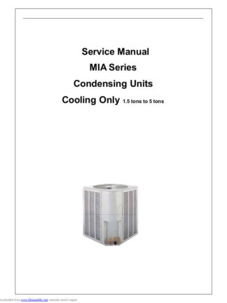 ComfortStar Heat Pump Service Manual 03