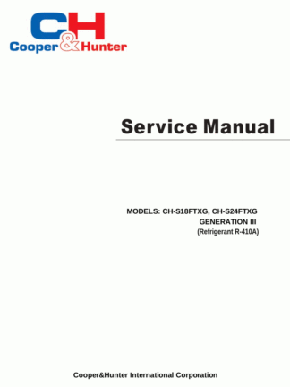 Cooper & Hunter Air Conditioner Service Manual 03