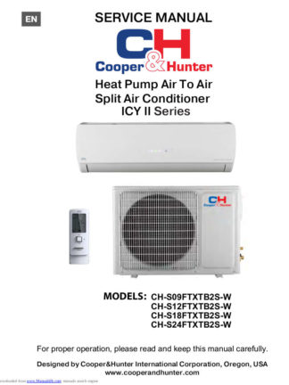Cooper & Hunter Air Conditioner Service Manual 07
