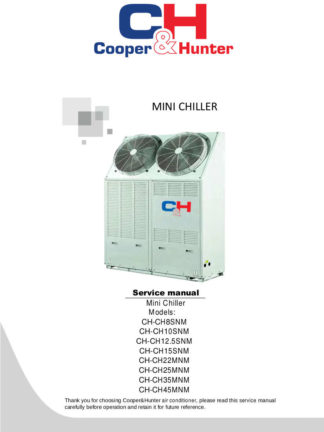 Cooper & Hunter Air Conditioner Service Manual 17