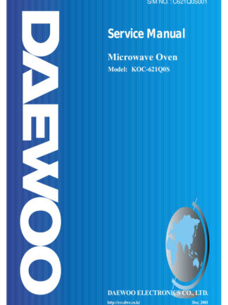 Daewoo Microwave Oven Service Manual 09