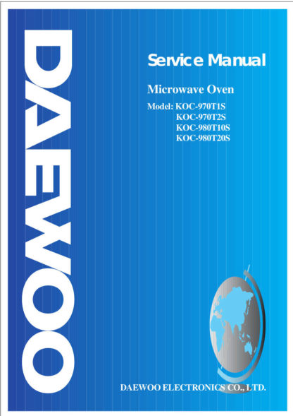 Daewoo Microwave Oven Service Manual 11
