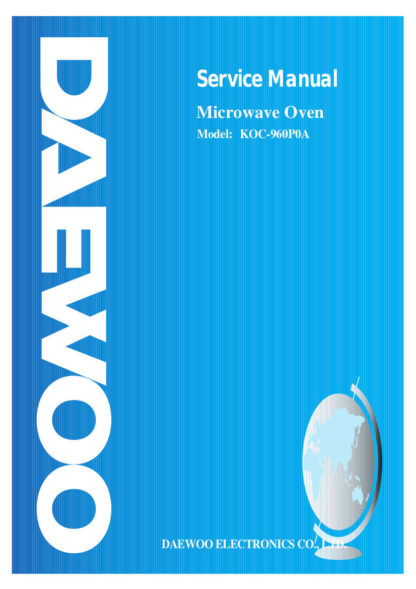 Daewoo Microwave Oven Service Manual 16